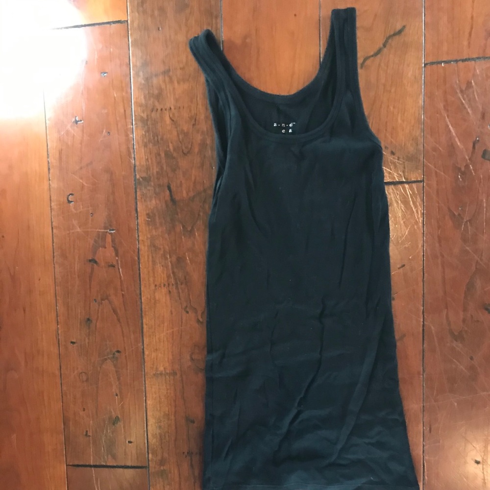 Black tank top